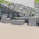 Lounge-Garten- Sitzgruppe Avila aus Polyrattan
