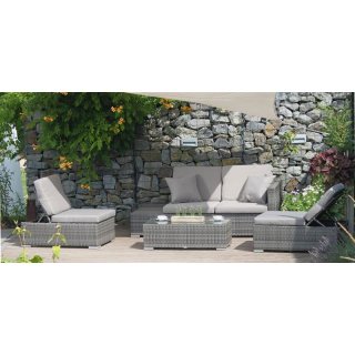 Lounge-Garten-Sitzgruppe Alcudia aus Polyrattan