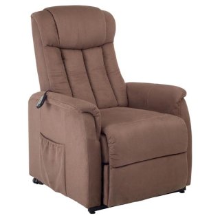 TV - Sessel Delfi mit Motor - Aufstehhilfe und Federkern in braun