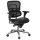 Bürostuhl - Chefsessel WASHINGTON BASE Sitz Leder-Rücken Netz schwarz