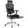 Bürostuhl - Chefsessel WASHINGTON PLUS RELAX mit Fußstütze Sitz-Rücken Netz schwarz
