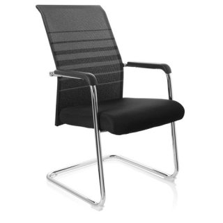 Konferenzstuhl - Besucherstuhl - Stuhl FORMA V schwarz-grau