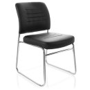 Konferenzstuhl - Besucherstuhl - Stuhl ROMA V schwarz