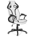 Gaming Stuhl - Bürostuhl TUNIS weiß - schwarz
