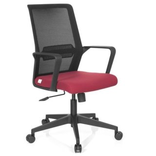 Bürostuhl - Drehstuhl LUCAN schwarz - rot