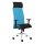Bürostuhl TRONHILL Solium Executive Alu blau mit verstellbaren Armlehnen