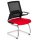 Konferenzstuhl - Freischwinger - Stuhl CLIFFTON V schwarz - rot