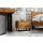 Doppelpack Nachtschränke STEEL mit 2 Schubladen aus Massivholz
