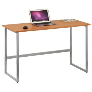 Schreibtisch / Computertisch WORKSPACE LIGHT Buche / Silber