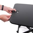 Sitz-Steh Schreibtischaufsatz VM-SA schwarz
