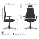 Bürostuhl / Drehstuhl SOLUTION LUX schwarz