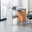 Schreibtisch / Computertisch BASIX  grauweiß / buche hell