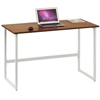 Schreibtisch / Computertisch WORKSPACE LIGHT Walnuss / Weiß