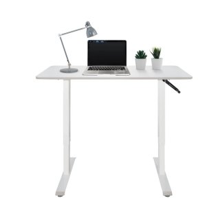 Schreibtisch STAND CR 120 x 60 manuell höhenverstellbar weiß