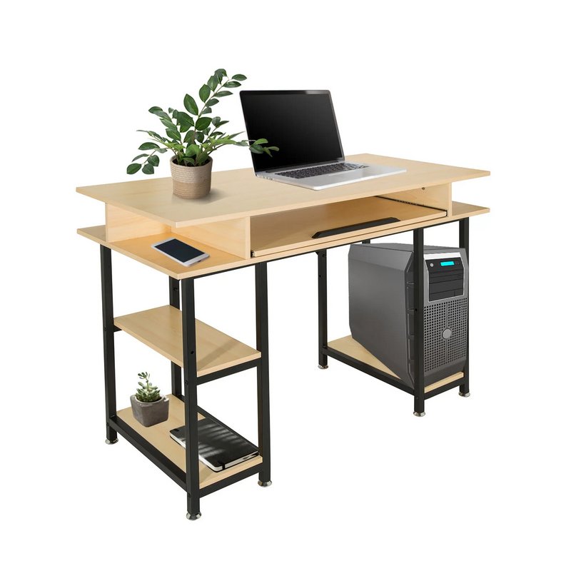 Schreibtisch / Computertisch WORKSPACE H III 120 x 60 cm mit Regalen ,  185,90 €