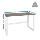Schreibtisch / Computertisch WORKSPACE LIGHT I 120 x 60 cm walnuss / weiß