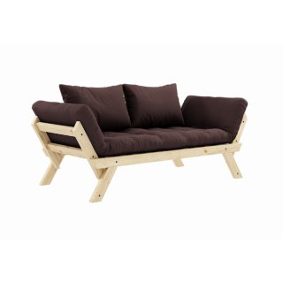 Sofa Bebop Kiefer massiv natur lackiert Braun