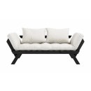 Relax - Sofa Bebop Kiefer massiv schwarz lackiert