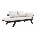 Relax - Sofa Bebop Kiefer massiv schwarz lackiert