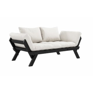 Relax - Sofa Bebop Kiefer massiv schwarz lackiert Natural