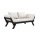 Relax - Sofa Bebop Kiefer massiv schwarz lackiert Natural