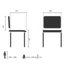 Konferenzstuhl / Besucherstuhl / Stuhl PERIA stapelbar